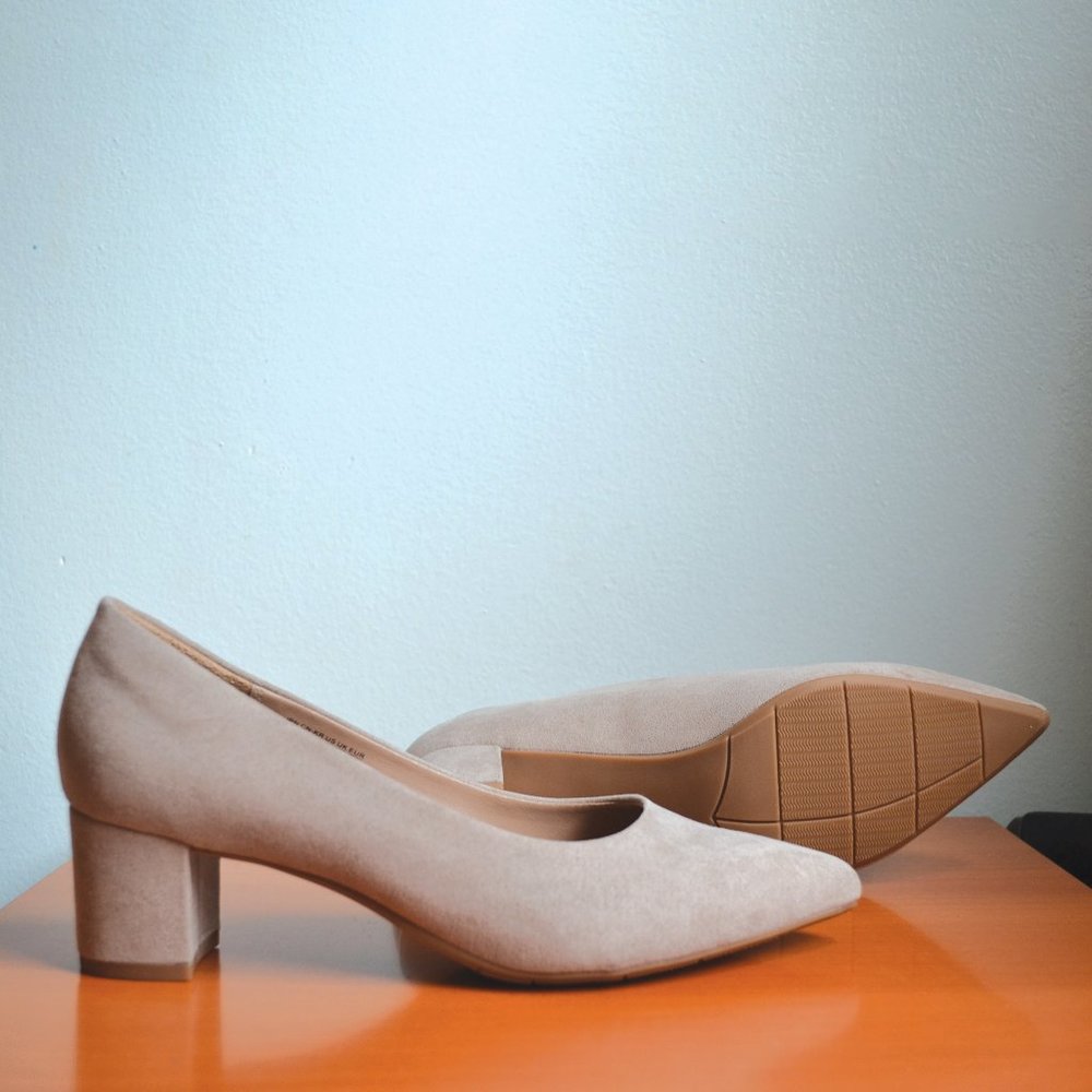 Uniqlo Chunky Comfort Block Heeled Shoes